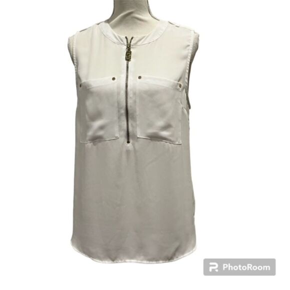 Michael Kors Women's Sleeveless Top White Size Medium - Picture 1 of 10